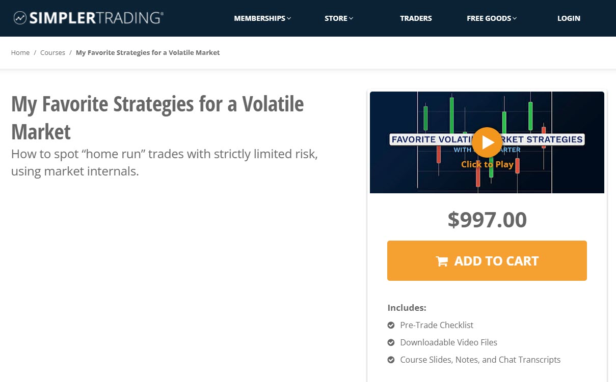 Simpler Trading – My Favorite Strategies for a Volatile Market